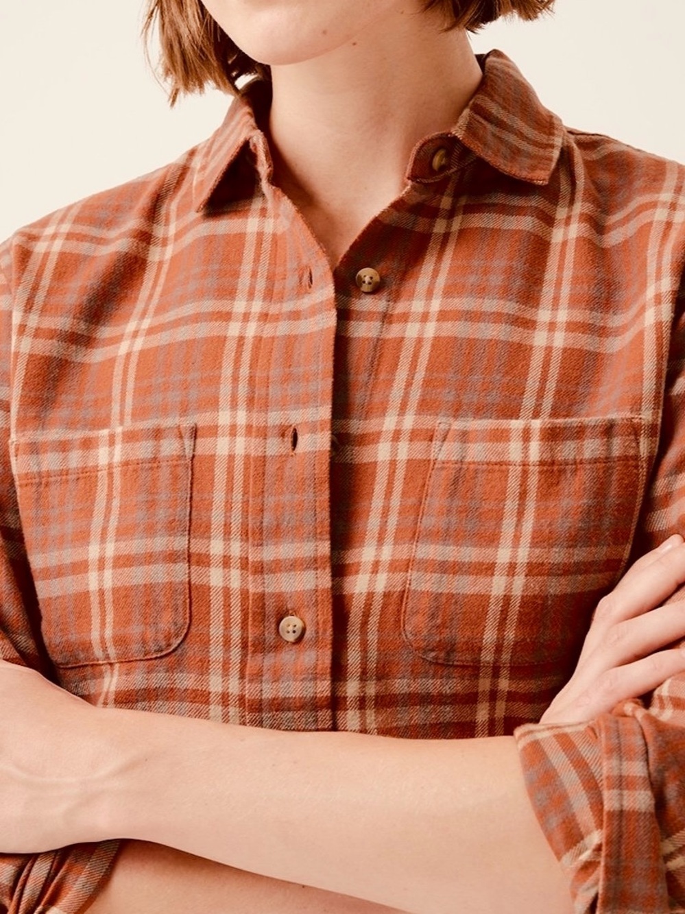 PACT Organic Cotton Plaid Button-Up Shirt
